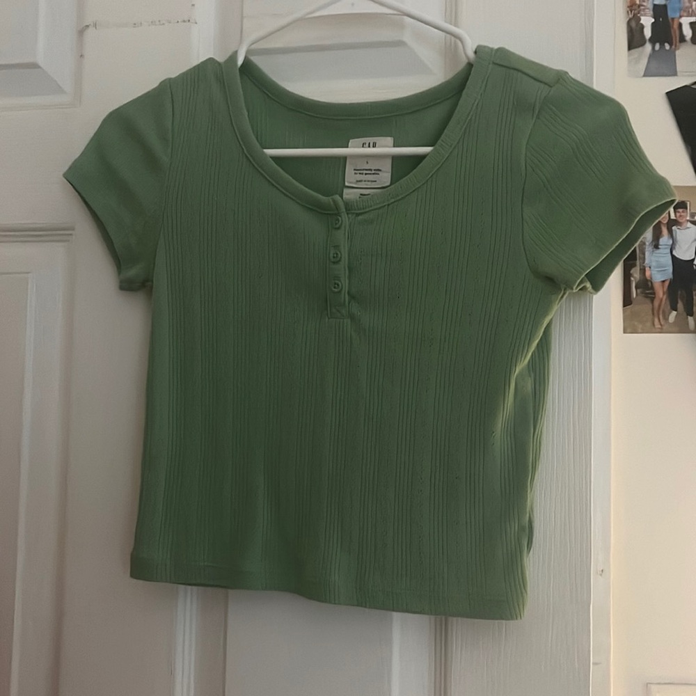 Green baby tee